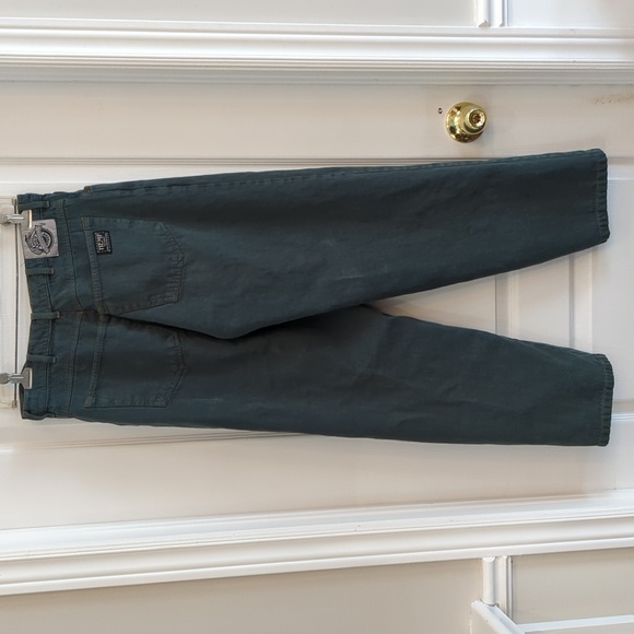 Vintage Hunter Green Hemp Jeans - Picture 5 of 9